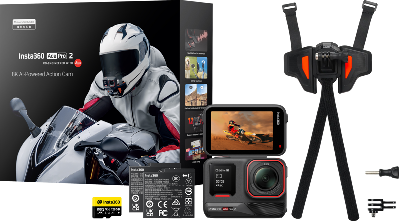 Insta360 Ace Pro 2 Motorcycle Bundle -actionkamera
