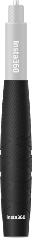 Mustan ja hopeanvärinen Insta360 Selfie Stick Sleeve (85&114cm) -suojakuori, jossa on kuvioitu ote ja Insta360-logo painettu lähelle pohjaa.