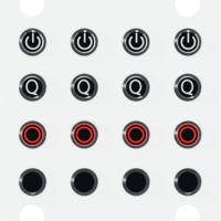 Insta360 Button Sticker Set -tarroja