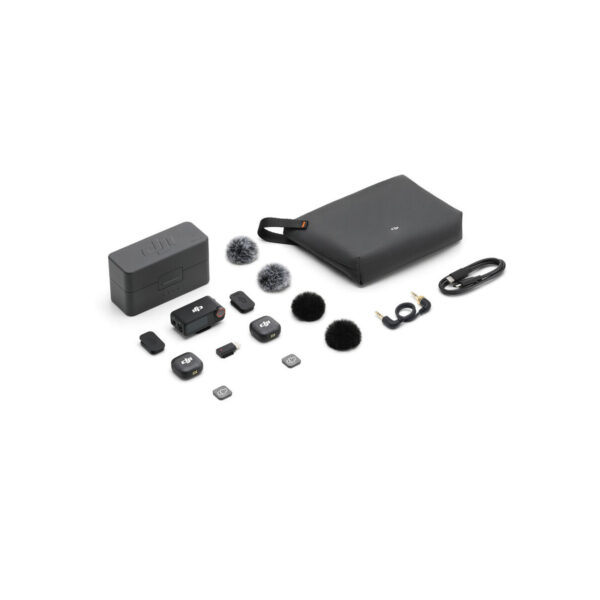 DJI Mic 3 (2 TX + 1 RX + latauskotelo) -langaton mikrofonijärjestelmä