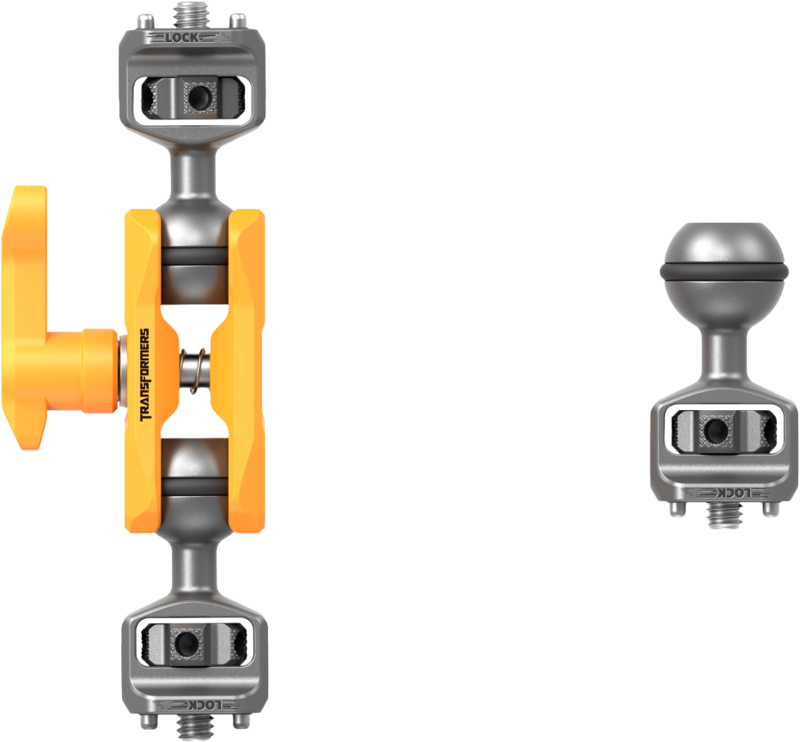 800q-02_134244 SmallRig 5522 Magic Arm Dual Ball Heads - BumbleBee Edition