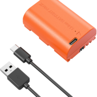 SmallRig 5407 USB-C -akku Canon LP-E6P (oranssi)