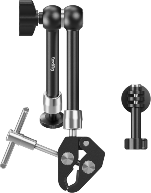 SmallRig 5605 Crab-Shaped Clamp with Magic Arm + Action Camera Mount -pidike
