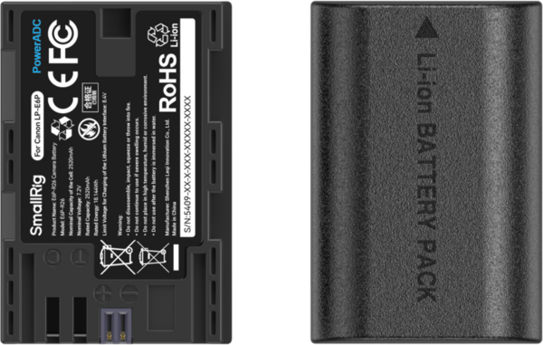 SmallRig 5409 battery and charger kit for Canon LP-E6P batteries