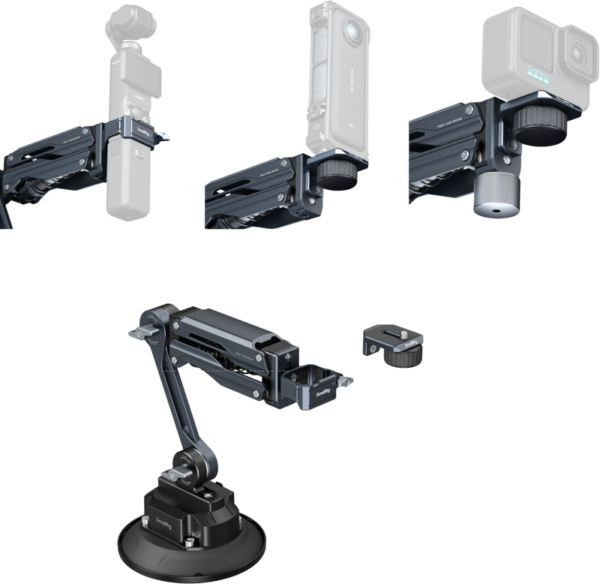 SmallRig 5507 Iskunvaimennustuki sähköisellä imukupilla