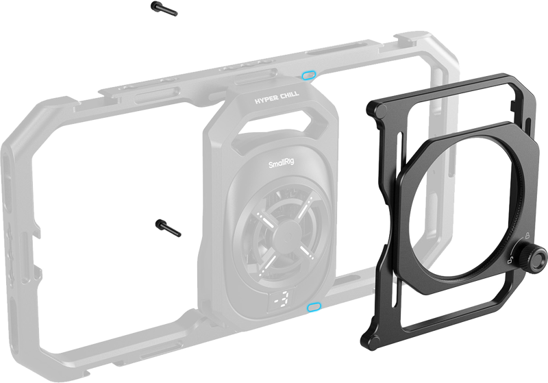SmallRig 5277 67mm threaded filter adapter with removable shades for smartphone frame