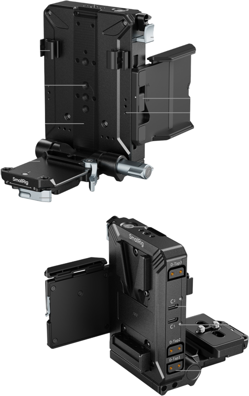 SmallRig 5227 V-Mount-akun kiinnityspaneelisarja