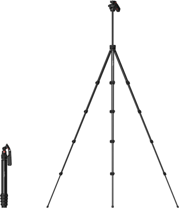 SmallRig 5473 Compact Aluminum Tripod with Phone Clamp -kolmijalka