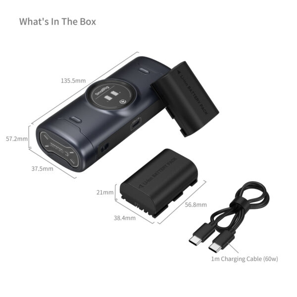 SmallRig 5695 Portable Charger Case Kit for LP-E6P Camera Batteries