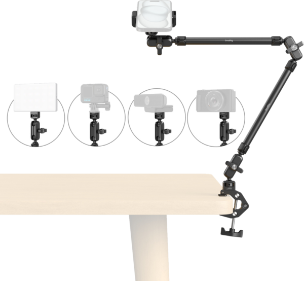 SmallRig 5625 Desktop Magic Arm with Crab-Clamp Kit –teline