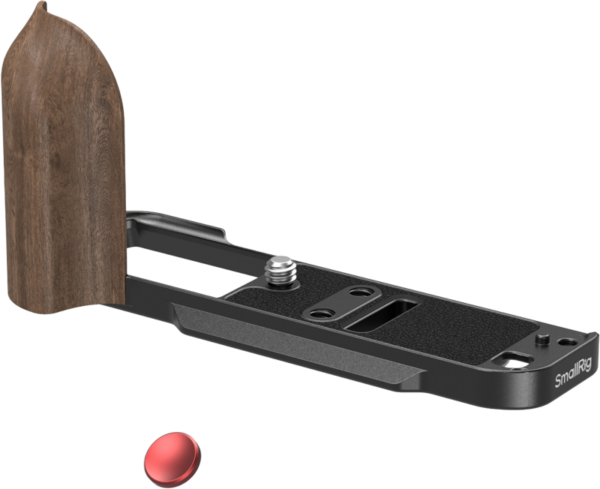800q-02_135074 SmallRig 5666 L-Shaped Mount Plate with Wooden Handle Fujifilm X-T30/II/III musta