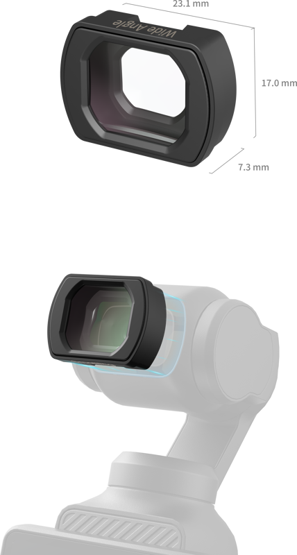 SmallRig 5650 Wide-Angle Lens for DJI Osmo Pocket 3 –laajakulma-objektiivi