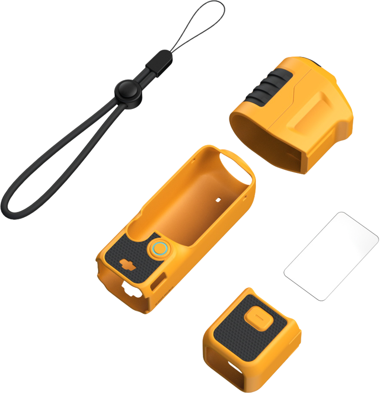 800q-03_134932 SmallRig 5114 Silicone Case Kit for DJI Osmo Pocket 3 -Basic Bumblebee Edition