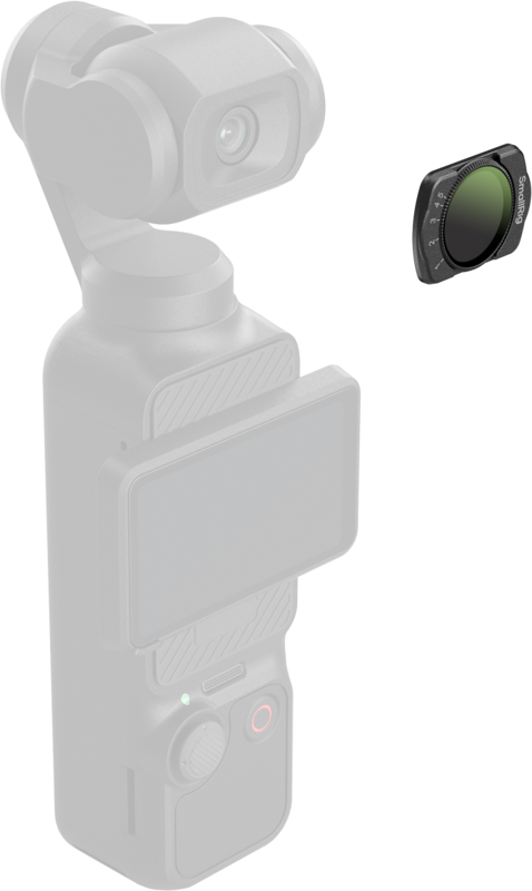 SmallRig 5831 Attachable ND2-ND32 Filter for DJI Osmo Pocket 3 gray filter