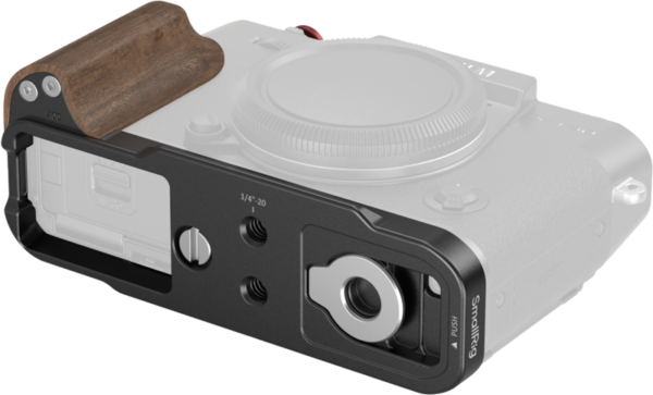 800q-03_135074 SmallRig 5666 L-Shaped Mount Plate with Wooden Handle Fujifilm X-T30/II/III musta