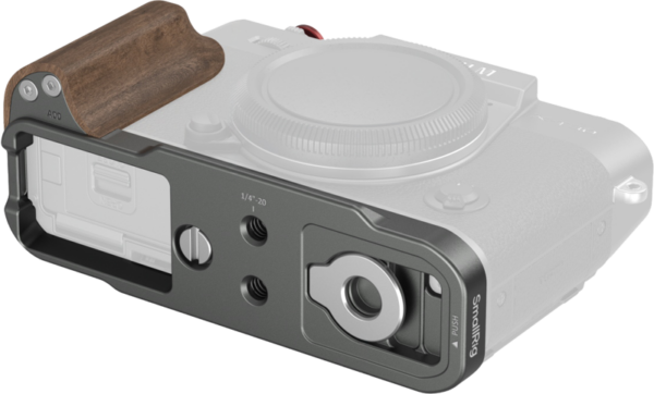 SmallRig 5668 L-Shaped Mount Plate with Wooden Handle – Fujifilm X-T30/ II/ III