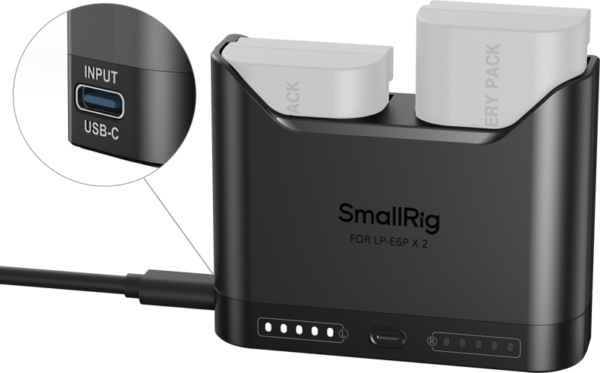 SmallRig 5490 Camera Battery Charger for LP-E6P –akkulaturi