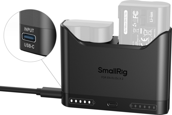 SmallRig 5491 Camera Battery Charger for EN-EL15c -akkulaturi