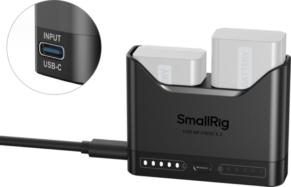 SmallRig 5493 Camera Battery Charger for NP-FW50