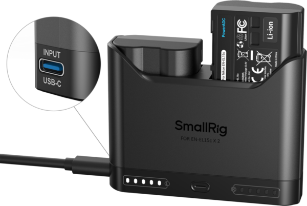 SmallRig 5486 Turbo Charging Kit for EN-EL15c Camera Batteries