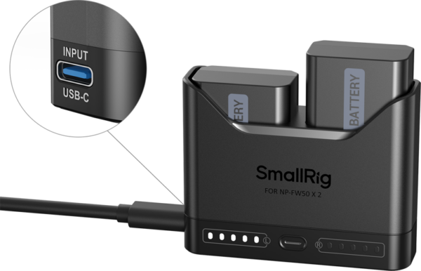 Smallrig 5488 Turbo Charging Kit for NP-FW50 Camera Batteries