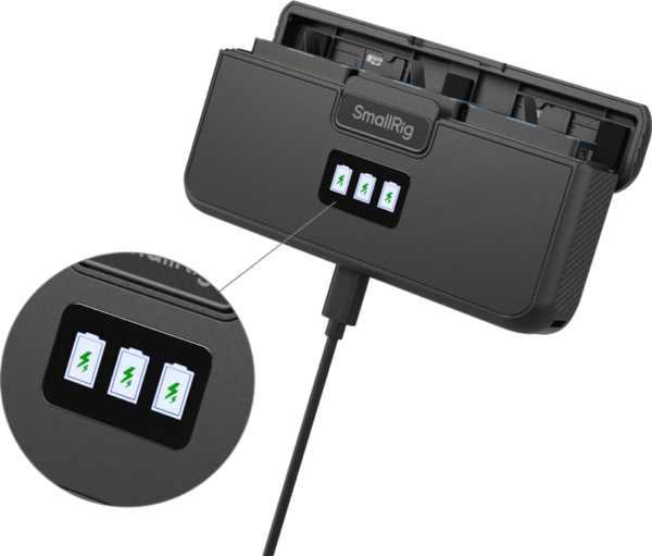 SmallRig 5418 Camera Battery Charger for GoPro 9/10/11/12 -laturi