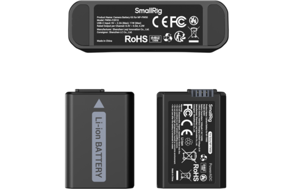 Smallrig 5488 Turbo Charging Kit for NP-FW50 Camera Batteries