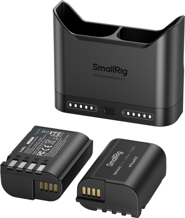 SmallRig 5487 Turbo Charging Kit for DMW-BLK22 Camera Batteries
