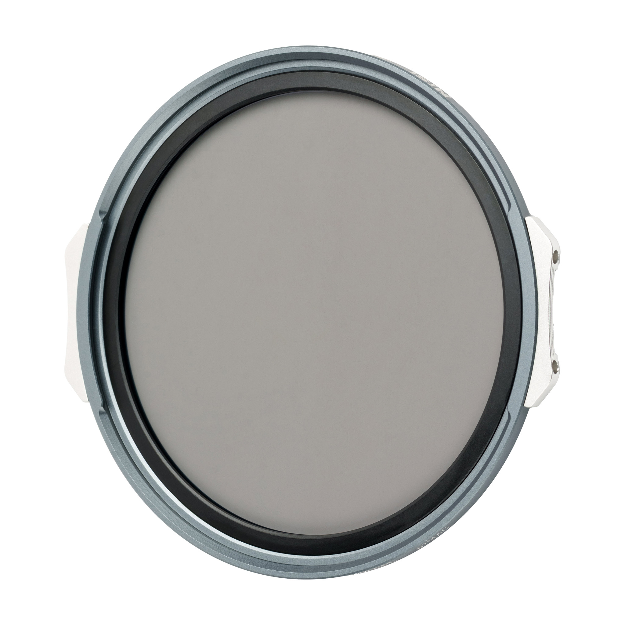 NiSi JetMag Pro 67mm Filter Circular Polarizer True Color -polarisaatiosuodin, pyöreä ja harmaa, jossa on metallikehys, näkyy ylhäältäpäin valkoisella pohjalla.