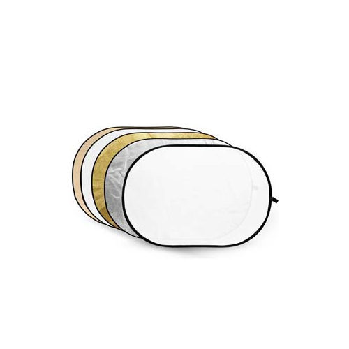 Caruba Collapsible Reflector 5-in-1 Gold, Silver, Sunyellow, White, Transparent 30cm