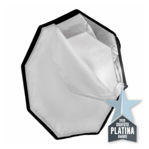 Caruba Quick Assembly Matte Silver Octabox 95cm