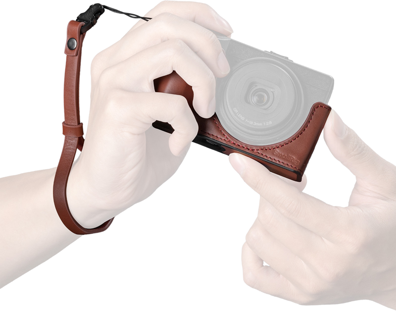 SmallRig 5678 Leather Case Kit for Ricoh GR IV / III / IIIx / III HDF / IIIx HDF -punainen