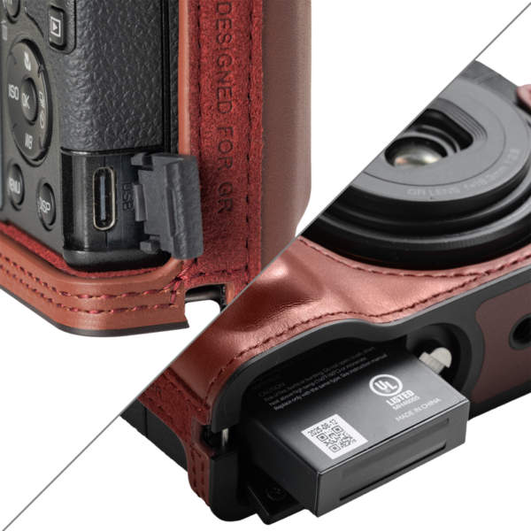SmallRig 5678 Leather Case Kit for Ricoh GR IV / III / IIIx / III HDF / IIIx HDF -punainen