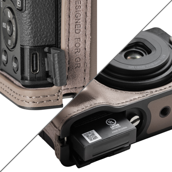 SmallRig 5677 Leather Case Kit for Ricoh GR IV / III / IIIx / III HDF / IIIx HDF -harmaa