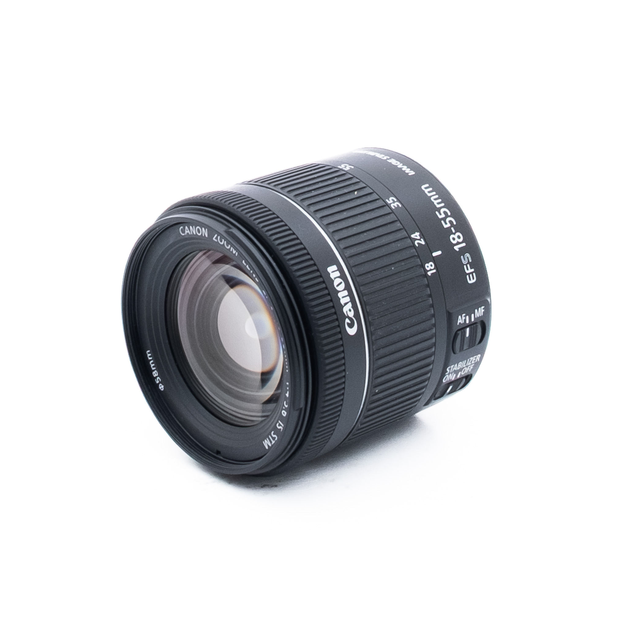 Canon EF-S 18-55mm f/4-5.6 IS STM (Kunto K5) - Käytetty