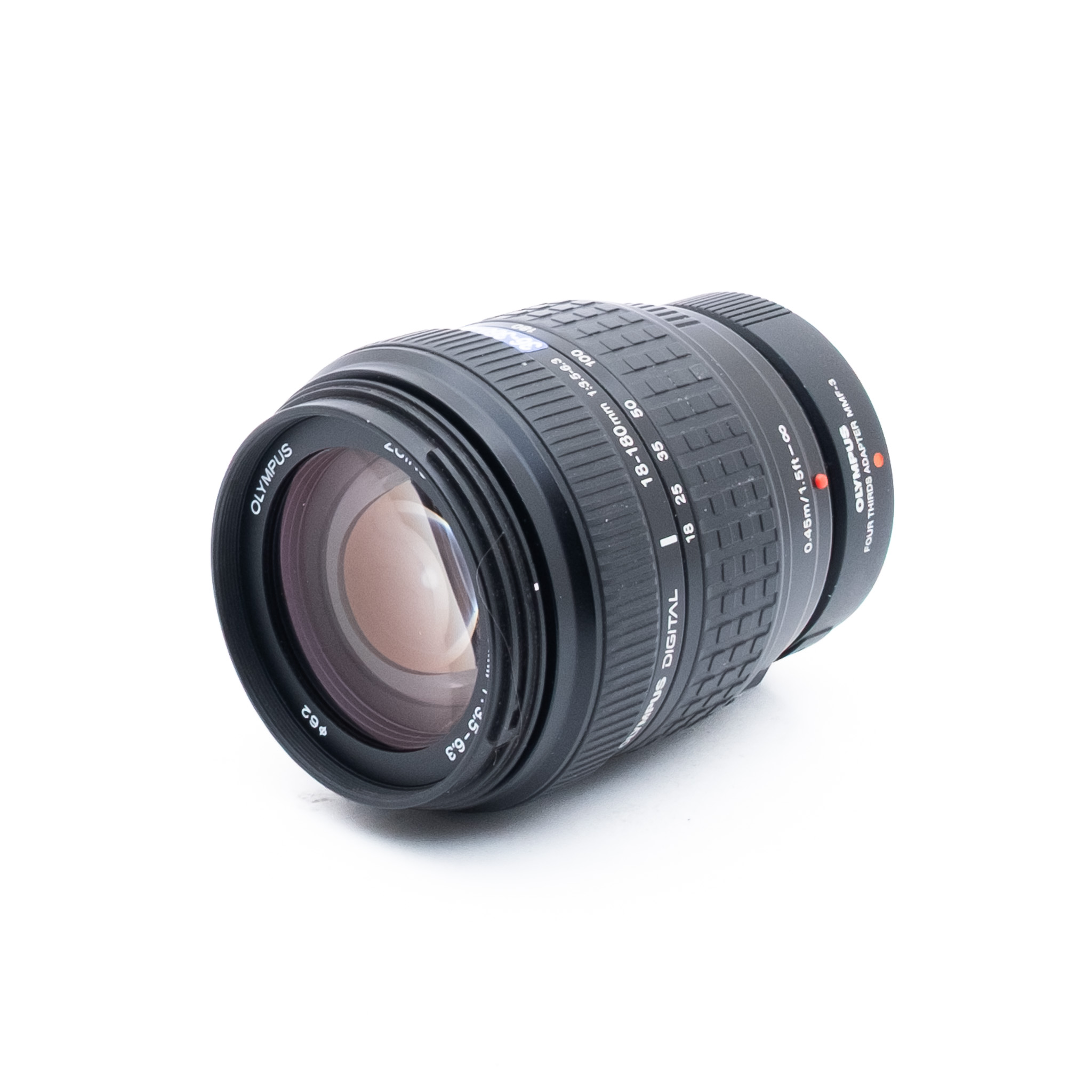 Olympus Zuiko Digital 18-180mm f/3.5-6.3 + MFT Adapter (Kunto K5) - Käytetty