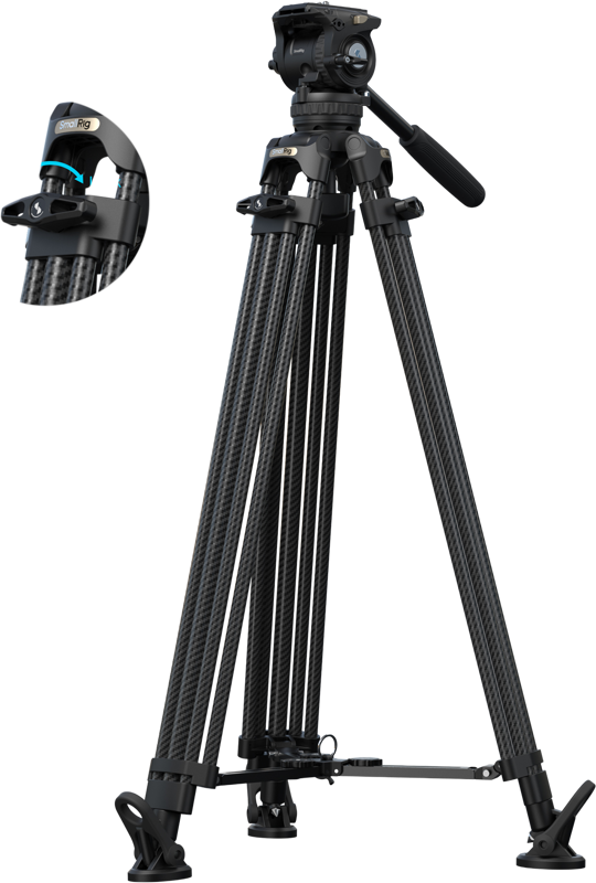 SmallRig 5580 FSD16 FreeSpeed Carbon Fiber Tripod -kolmijalka
