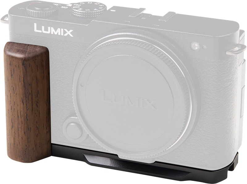 SmallRig 5945 L-Shaped Mount Plate with Wooden Handle for Lumix S9