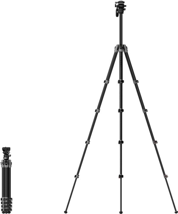 SmallRig 5477 Portable Video Carbon Fiber Tripod AP255Pro