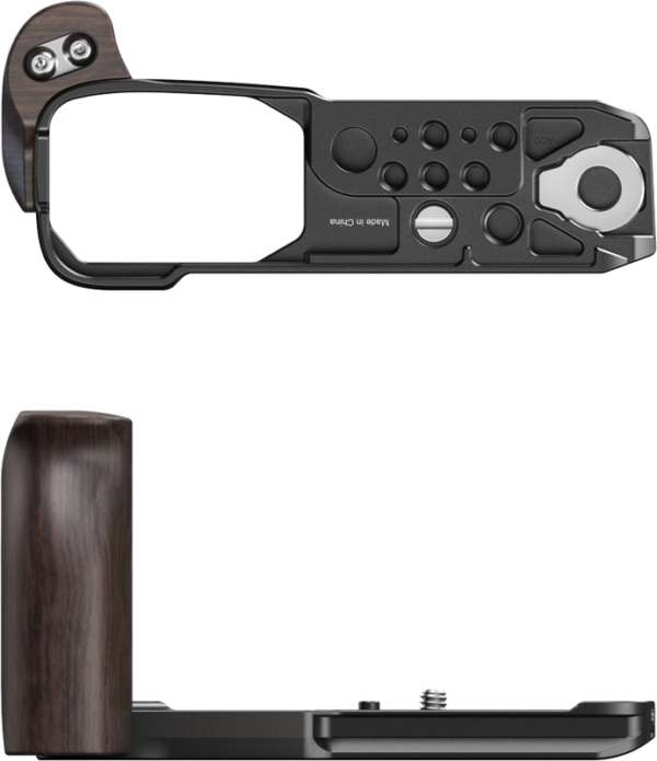 SmallRig 5906 L-Shaped Mount Plate with Wooden Handle for Nikon ZR