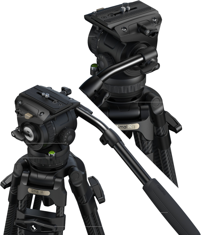 SmallRig 5580 FSD16 FreeSpeed Carbon Fiber Tripod -kolmijalka