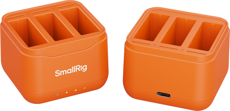 SmallRig 5921 Camera Battery Charger for DJI Action 6 / Action 5 Pro / Osmo 360 -akkulaturi
