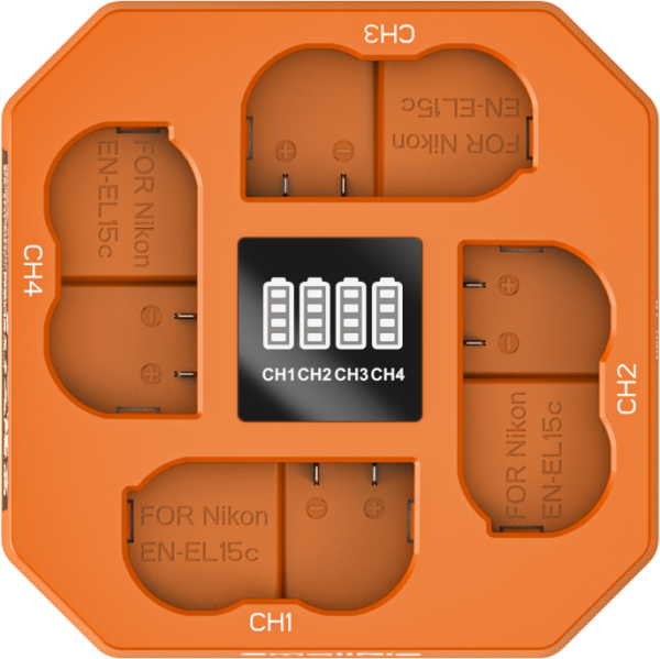 800q-05_136363 SmallRig 5747 Four-Channel Camera Battery Charger for EN-EL15c -akkulaturi