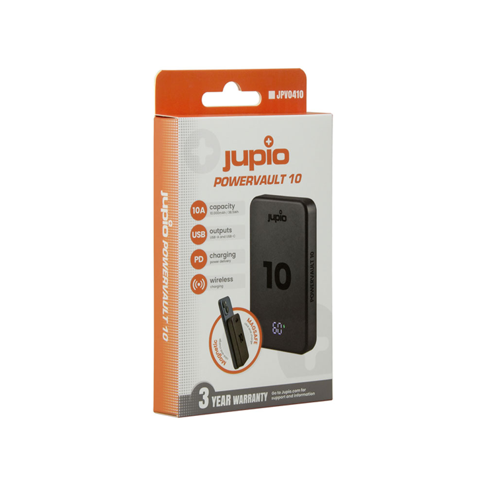 Jupio PowerVault 10 Wireless Magnetic -varavirtalähde