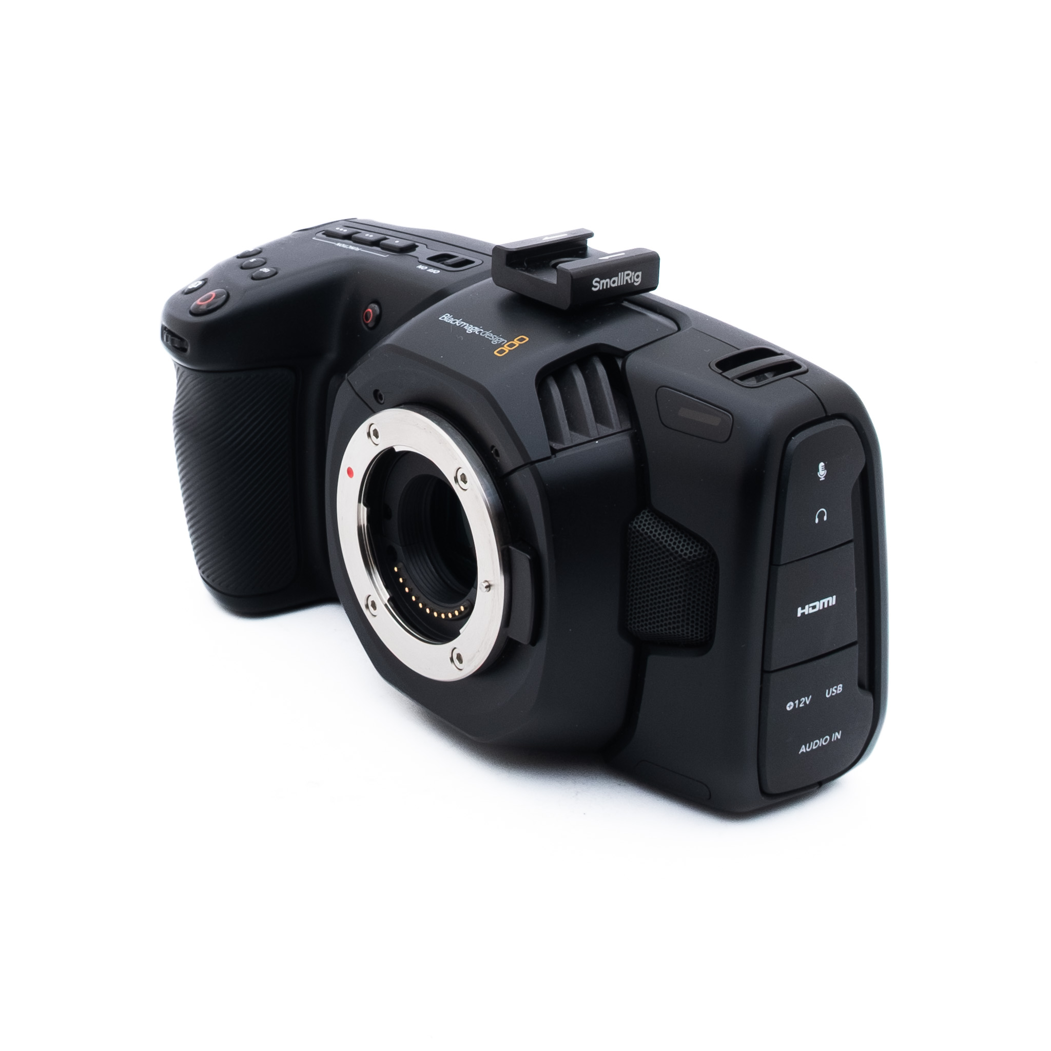 BMPCC 4K-4 Blackmagic Pocket Cinema Camera 4K (Takuu 6kk) - Käytetty